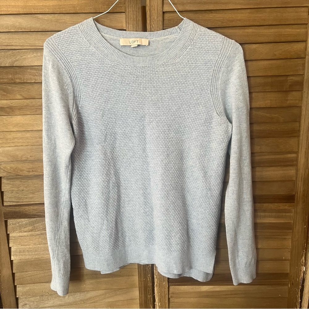 LOFT women’s Soft light blue Crewneck Sweater